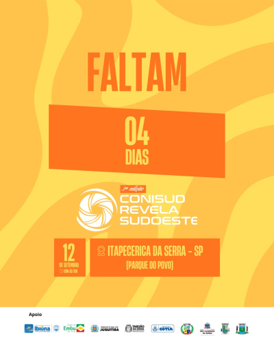 Faltam apenas 4 dias para o Revela Sudoeste!