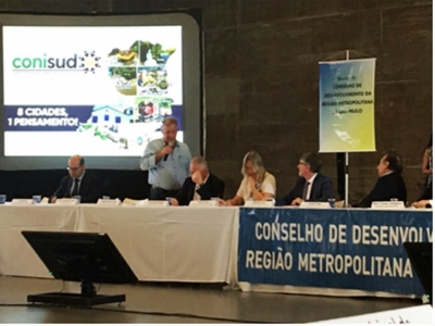 CONISUD MARCA PRESEN&Ccedil;A NA 19&ordf; REUNI&Atilde;O DO CONSELHO DE DESENVOLVIMENTO METROPOLITANO DE S&Atilde;O PAULO