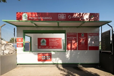 Esta&ccedil;&atilde;o Pre&ccedil;o de F&aacute;brica da Green Mining em Embu das Artes (SP) passa a aceitar PET